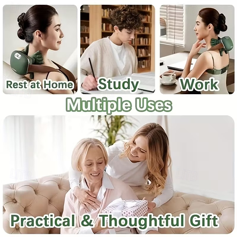 Massaggiatore per tessuti profondi ricaricabile tramite USB con 8 artigli, dispositivo portatile per le dita adatto a collo, schiena, spalle e gambe, regalo perfetto sia per uomini che per donne, del 2026 a $53.99 –P10