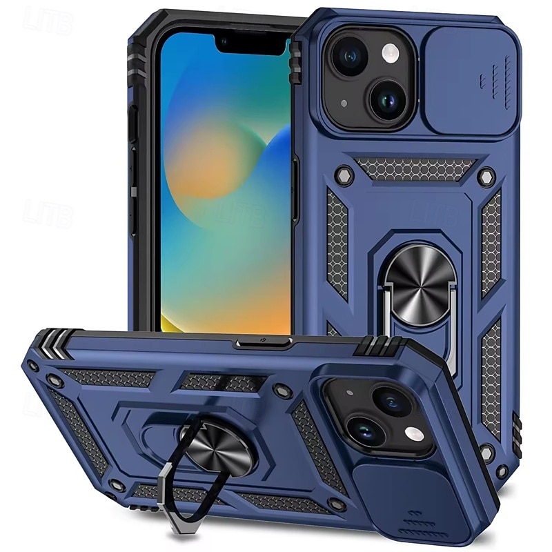 telefon Maska Pentru iPhone 17 Pro Max 17 Air 16 15 14 Pro Max Plus 16e Capac Spate rezista Detașabil Anti Șoc armură PC MetalPistol 2026 - $12.99 –P4