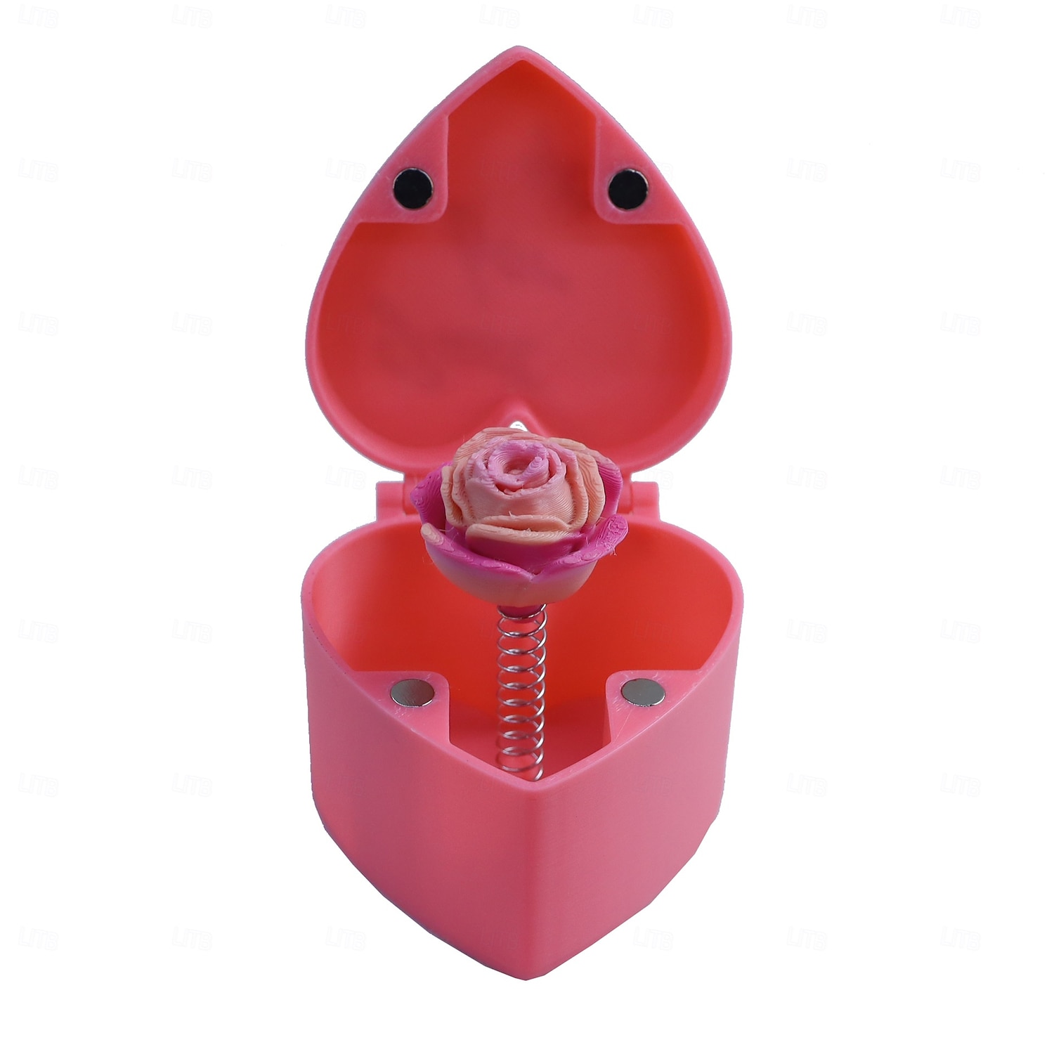 hjerteformet overraskelsesspøkeboks med hemmelig rom &overraskelsesmekanisme - romantisk nyhetsgave til valentinsdagen, fester, vitser - roseboks for frierier, unnskyldninger, arrangementer 2026 - CAD $18.99 –P19