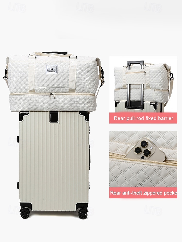 Σετ γυναικείων τσαντών duffel από πολυεστέρα, πολλά χρώματα, κομψό σχέδιο, ιδανικό για ταξίδια το Σαββατοκύριακο και γυμναστήριο 2026 - $34.99 –P6