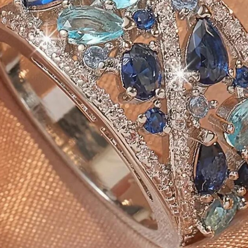 1PC Ring For Women's Cubic Zirconia Clear Daily Prom Gift Zircon Copper Geometrical 2026 - $21.99 –P3