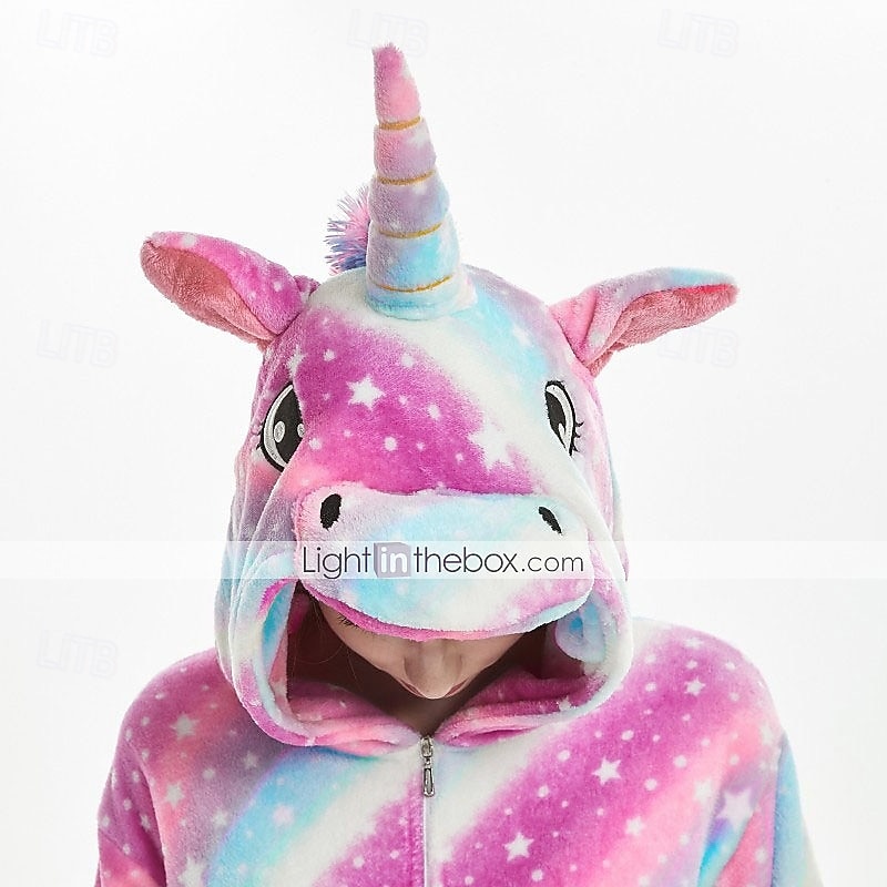 Pigiama Kigurumi Costume di fantasia Costume tutina Fantasia animale Unicorno Cartone animato Caldo Costume Divertente Comodo Bambini Unisex Ragazzi e Ragazze Natale Halloween Carnevale Feste del 2026 a $36.99 –P11
