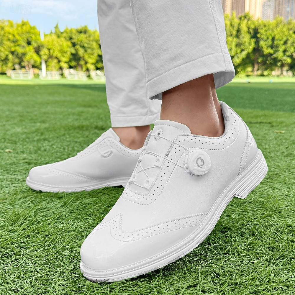 Heren golfschoenen – comfortabel wit en bordeauxrood design voor optimale prestaties en stijl op de golfbaan. 2026 - $79.99 –P26