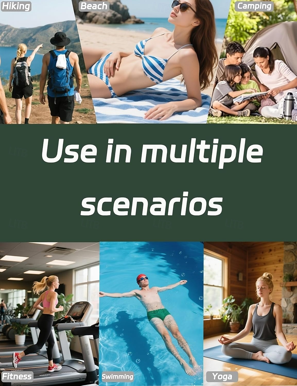 asciugamano da bagno oversize in microfibra ad asciugatura rapida con chiusura magnetica, super assorbente e resistente alla sabbia, perfetto per spiaggia, piscina, viaggi, palestra e campeggio del 2026 a $49.99 –P6
