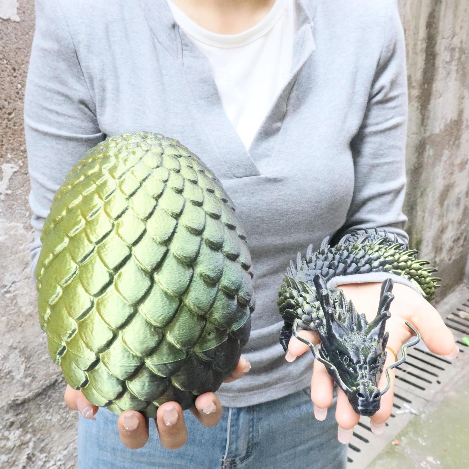 Large 3D Printed Dragon with Easter Egg,Big Articulated Dragon Fidget Home Decor, Desk Pet, Christmas Birthday Gift 2026 - $28.99 –P17