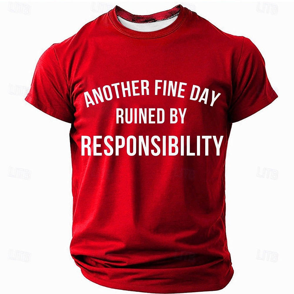 Homme Argot drôle T-shirt Manche Courte T-shirt Impression 3D Col ras du cou Chemise Mode Quotidien Quotidien Rue Bleu Noir Rouge Été Printemps Vêtement Tenue S M L XL XXL XXXL de 2026 ? $21.99 –P3