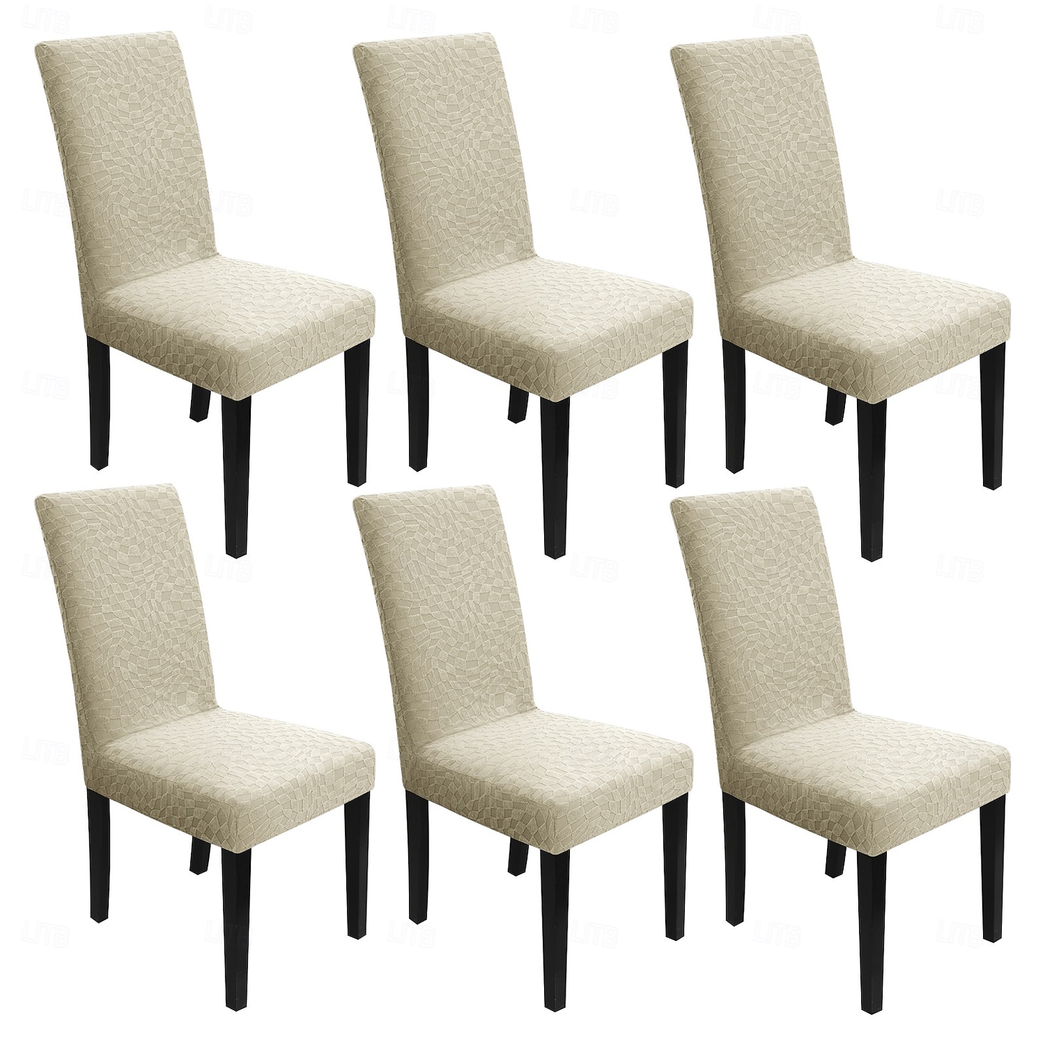 Vanntett stoltrekk tykt jacquard stretch heldekkende ett stykke spisestuestoltrekk bordstolsett 2 4 6 deler 2026 - $15.49 –P8