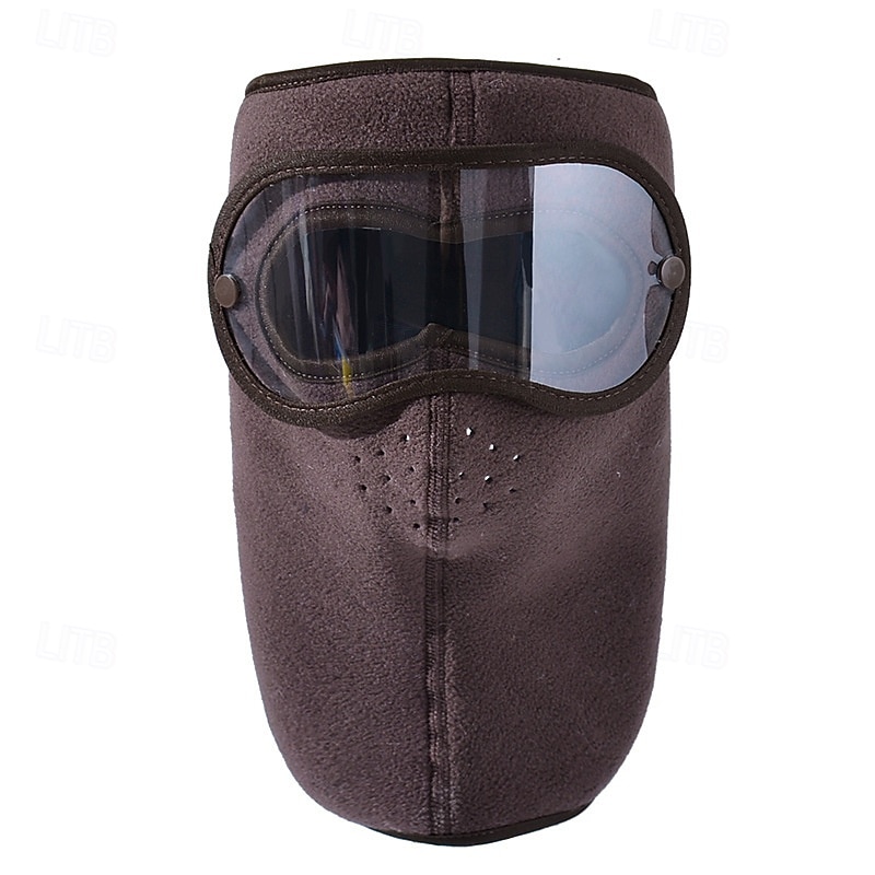 Masque d'hiver chaud en polaire, coupe-vent, unisexe, avec protection des oreilles et visière intégrale, cagoule coupe-vent pour la moto et le ski de 2026 ? $15.99 –P8