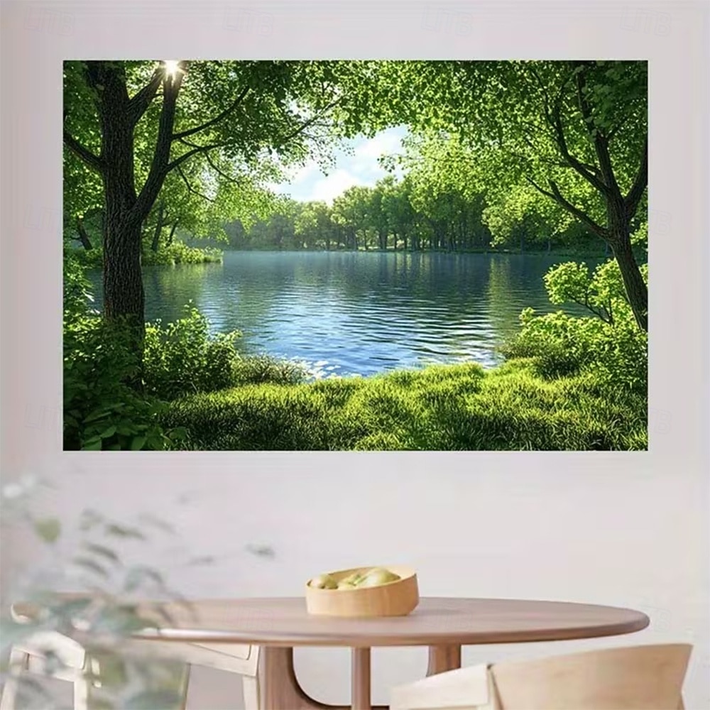 arazzo Striscioni Coperta Lago 森林 3D Camera da letto Soggiorno Dormitorio Stanza per adolescenti Dormitorio universitario Portico a muro Arredamento per la casa del 2026 a $20.99 –P2