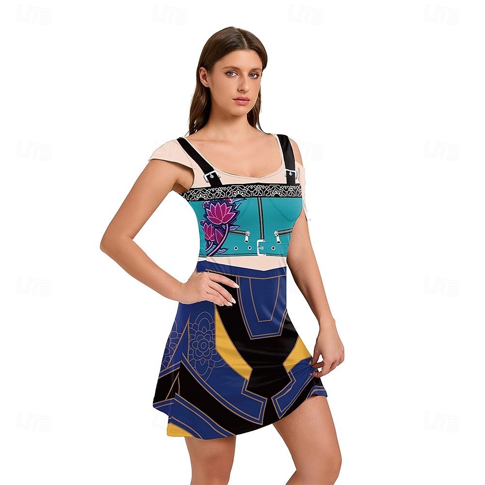 Inspirado em ídolos coreanos Estrela pop Ocasiões Especiais Fantasia fantasia Fantasia de Carnaval Ídolo Virtual for Mulheres Adulto Dia Das Bruxas Carnaval Espetáculo Comic Con Anime Expo de 2026 por $29.99 –P2