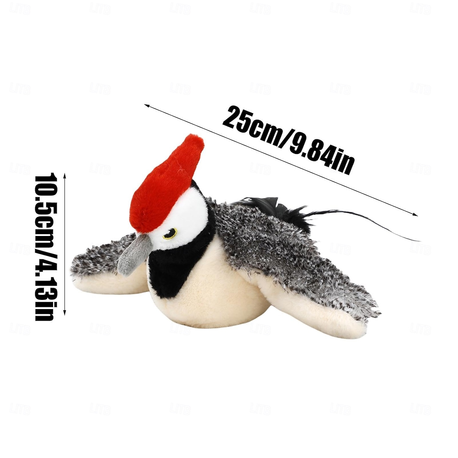 fliegendes Vogelspielzeug – Plüschkatzenspielzeug, USB-betriebenes Katzenspielzeug | Aktiviertes Kätzchenspielzeug mit Klappen und Geräuschen 2026 - $25.99 –P6