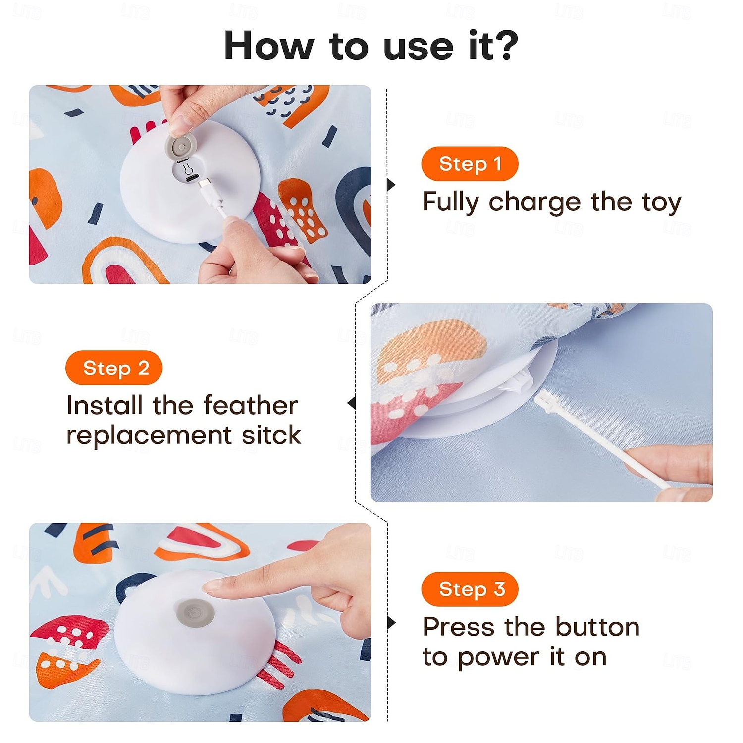 Интерактивные игрушки для кошек в стиле пряток, подвижный чехол 27 дюймов, разные цвета. 2026 - $45.99 –P1