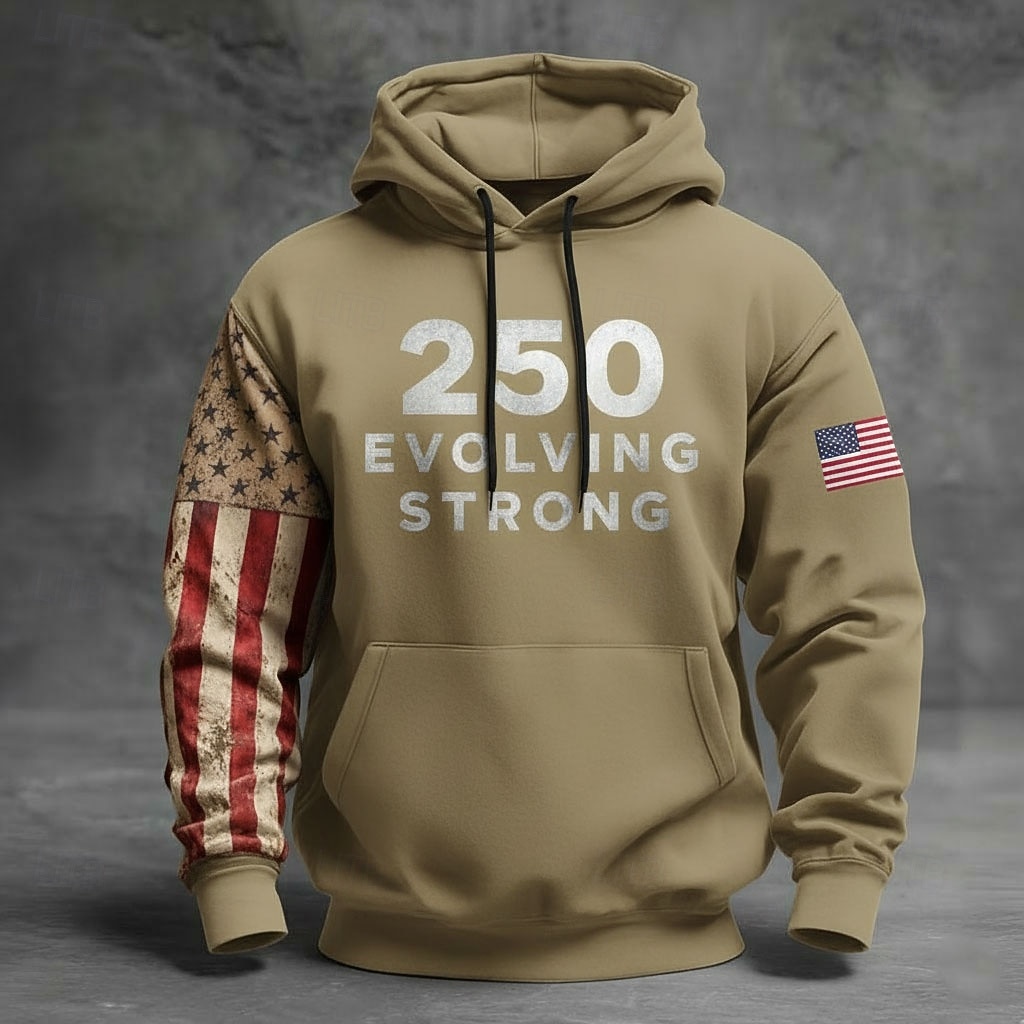 America's 250th Anniversary Men's Hoodie Pullover Hoodie Festival Black Navy Blue Khaki 3D Print Winter Spring &  Fall Designer S M L XL 2XL 3XL 2026 - $31.99 –P4