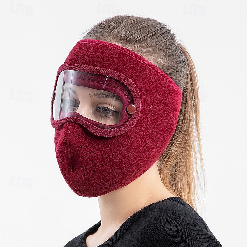Masque d'hiver chaud en polaire, coupe-vent, unisexe, avec protection des oreilles et visière intégrale, cagoule coupe-vent pour la moto et le ski de 2026 ? $15.99 –P7