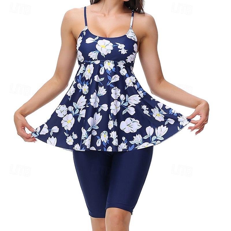 Dámské Plavky 2 ks Tropický vzhled Ultra lehký (UL) Elastický Bez rukávů Plavky Surfování Šnorchlování Léto 2026 - $21.99 –P20