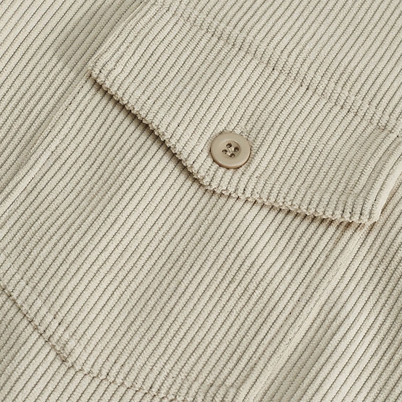 Hombre Camisa Camisa casual Camisa de playa Camisa de Pana Abotonar la camisa Negro Marrón Verde Ejército Albaricoque Gris Manga Larga Color sólido Diseño Diario Vacaciones Bolsillo Ropa Moda Casual 2026 - $36.99 –P23