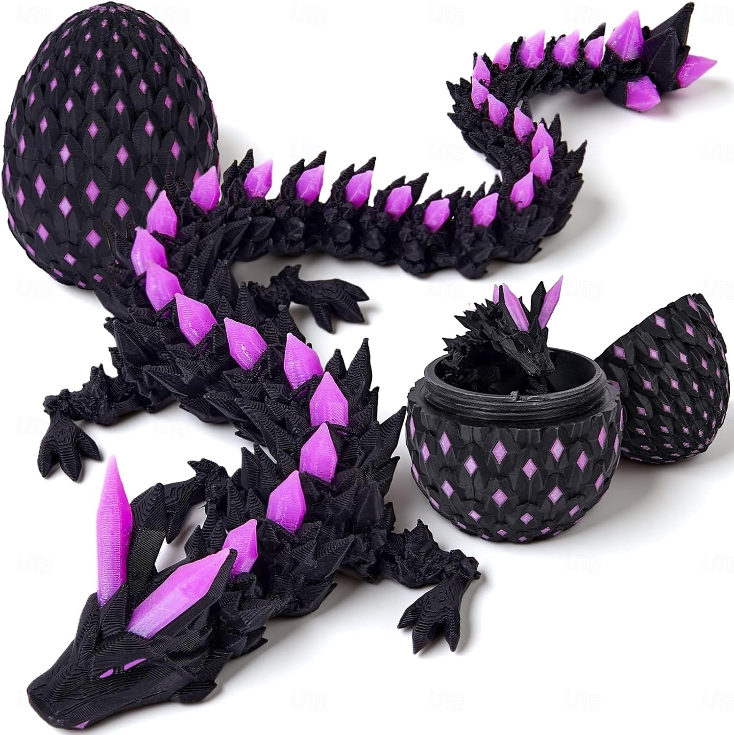 Easter 3D Printed Dragon Eggs Glow in The Dark Articulated Dragon Toys Cool Dino Fidget Toy Animals Dinosaur Eggs Stocking Stuffers for 4-6 5-7 8-12 Teens Girls Kids Boys Kids 2026 - $21.99 –P2