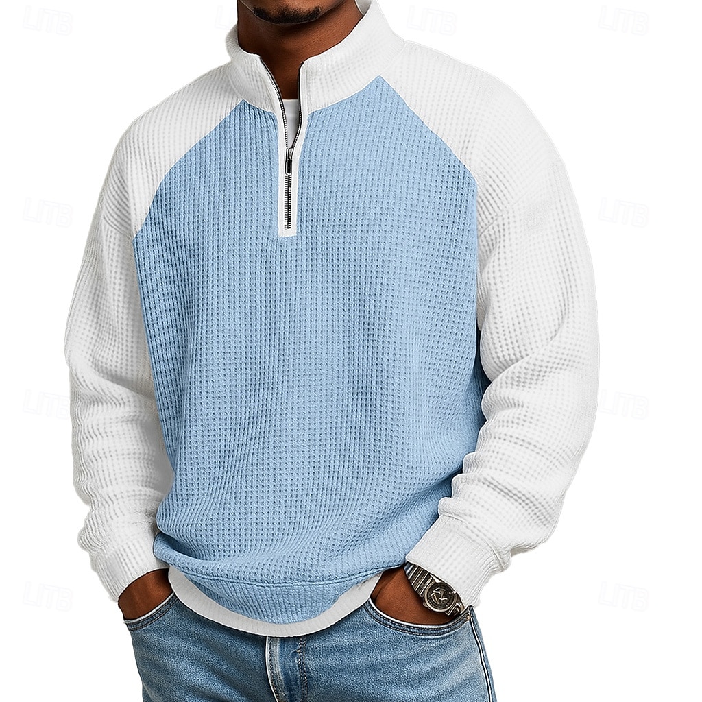 Férfi Gofris pólóingek Póló Hétköznapi Előírásos Szalagos gallér Hosszú ujj Divat Tömör szín Texturált Gombok Sima Ősz & tél Ősz Tavasz & Ősz Normál Fekete Világoszöld Világoskék Sötétkék Bíbor 2026 - $16.99 –P2