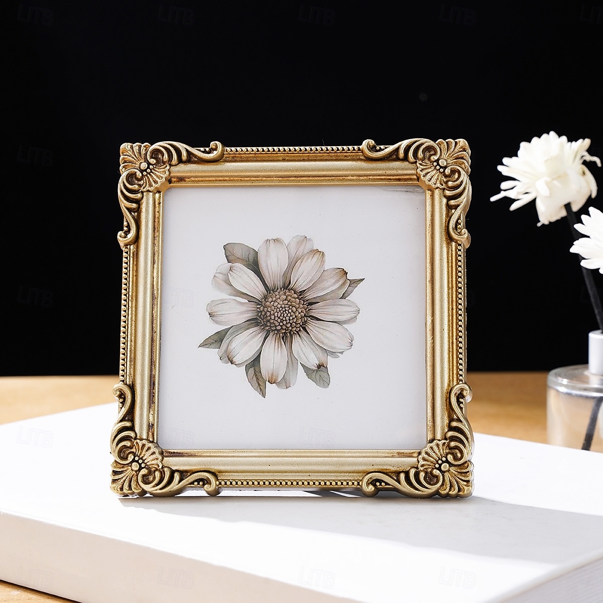 Cadre photo décoratif à motif tridimensionnel de style européen (1 pièce), idéal pour la décoration de photos dans une chambre ou un bureau, accessoire de photographie et décoration murale. de 2026 ? $15.99 –P10