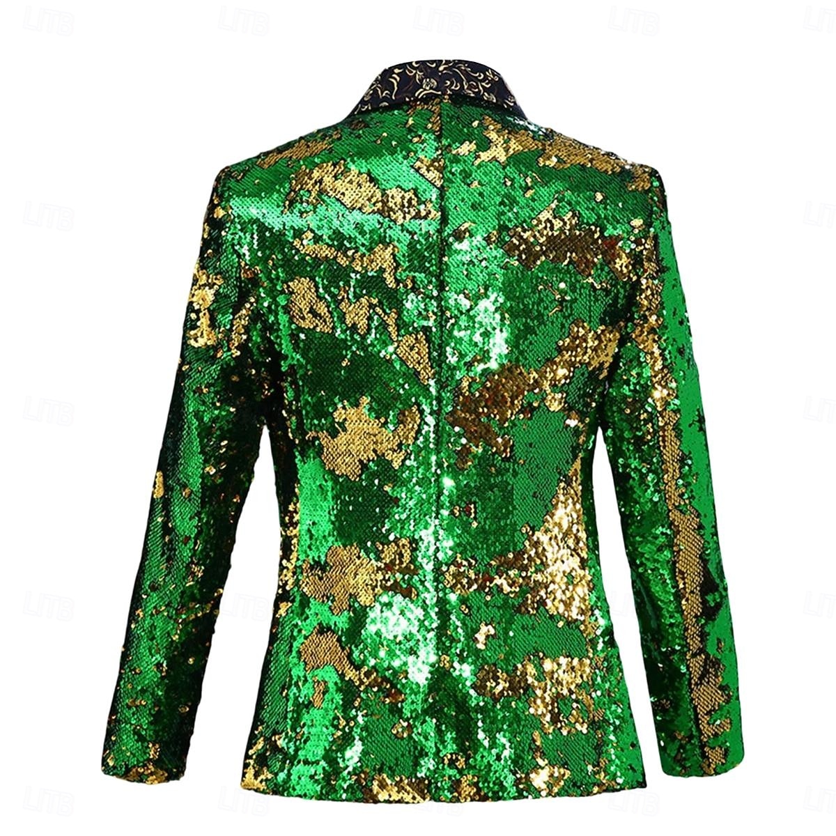 Ντίσκο Δεκαετία '80 Smoching Κοστούμια & Σακάκια Πρίγκηπας Πούλιες Γεωμετρικό Φανταχτερή Φόρεμα Ανδρικά Αποκριάτικη Στολή Απόκριες Νέος Χρόνος 2026 - $124.99 –P3