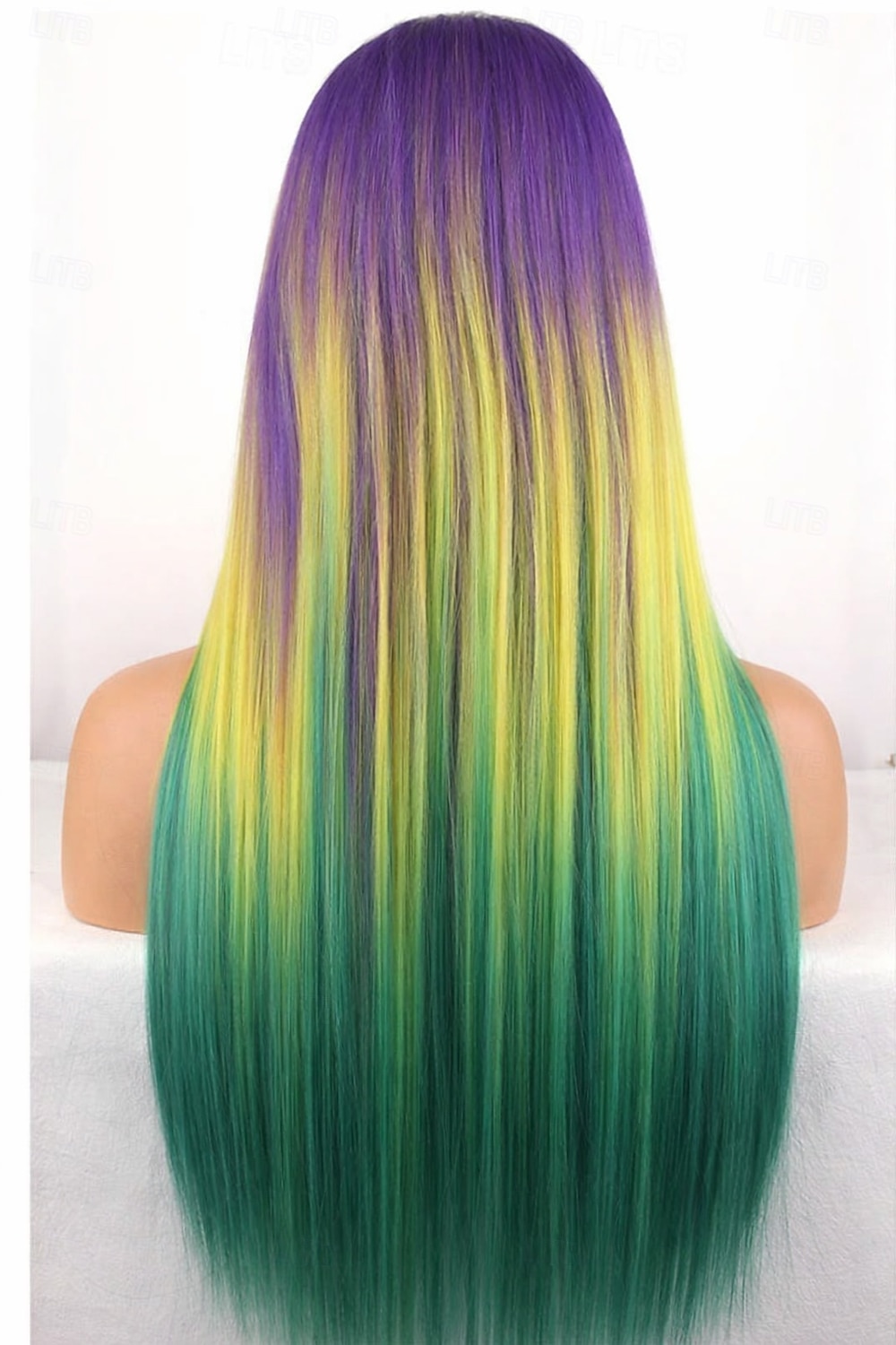 Carnival Wig Rainbow Straight Long Synthetic Festival Wig Mardi Gras Parade Cosplay Costume Hair for Women 2026 - $22.99 –P2