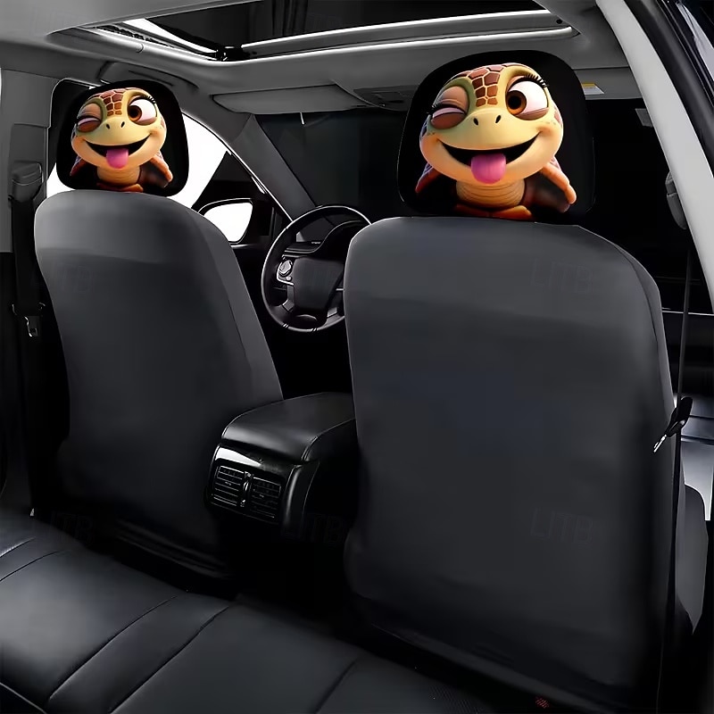 2 יחידות כיסויי משענות ראש לרכב עם הדפסה מצוירת של חיות חמודות, ללא מילוי, אביזרי פנים לרכב, כיסויי משענות ראש אוניברסליים לרכב, קישוטי פנים לרכב, מתאים לשימוש בכל מזג אוויר ללא מילוי 2026 - $8.99 –P10