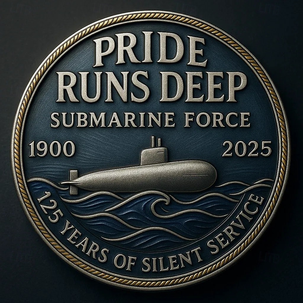 monedă comemorativă aniversară de 125 de ani a forței submarine americane, omagiu de colecție adus submarinarilor marinei americane, monedă cu provocare militară, suvenir memorial pentru veterani 2026 - $19.99 –P3