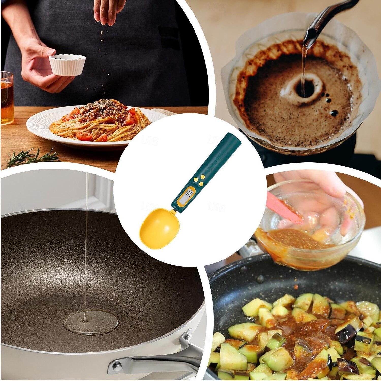 цифровые кухонные весы-ложка — портативные электронные пищевые весы для выпечки, приготовления пищи и точного измерения 2026 - $15.99 –P9