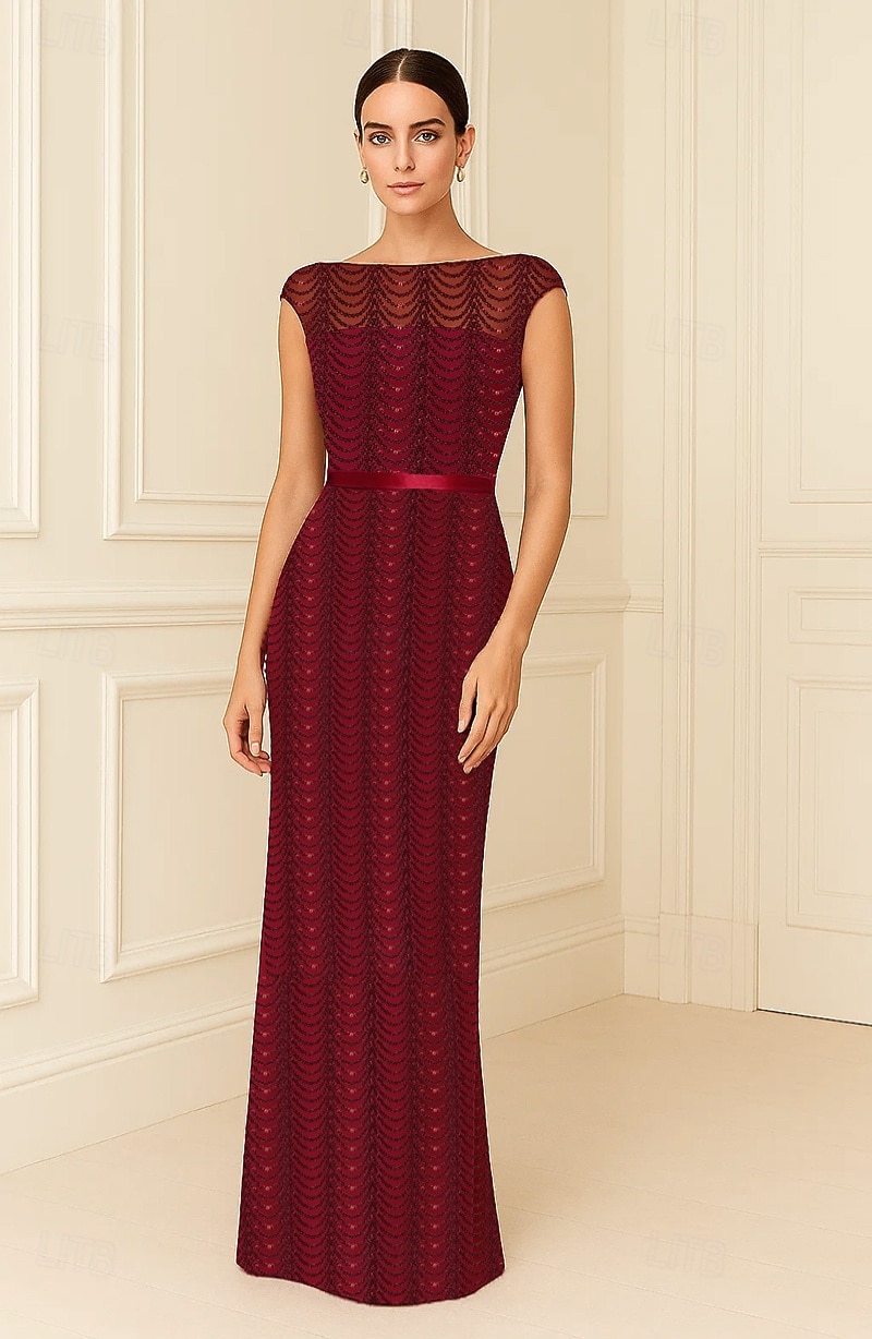 green emerald velvet dress Muriel Red Boat-Neck Volume-Hem Midi Dress – Club L London main image 0