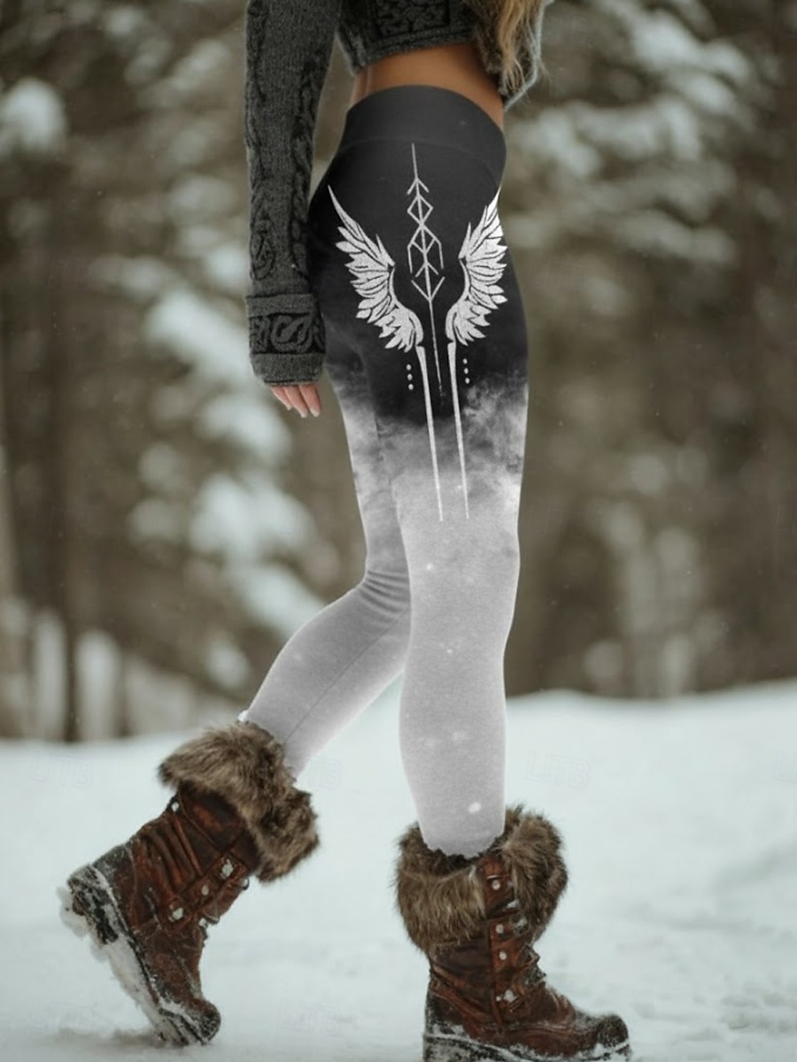 Жен. Леггинсы Отпуск Винтаж Этнический стиль Полная длина Завышенная Графика Абстракция 3D печать Быстровысыхающий Воздухопроницаемость Мягкий Эластичная Повседневные Дом на открытом воздухе 2026 - $21.99 –P1