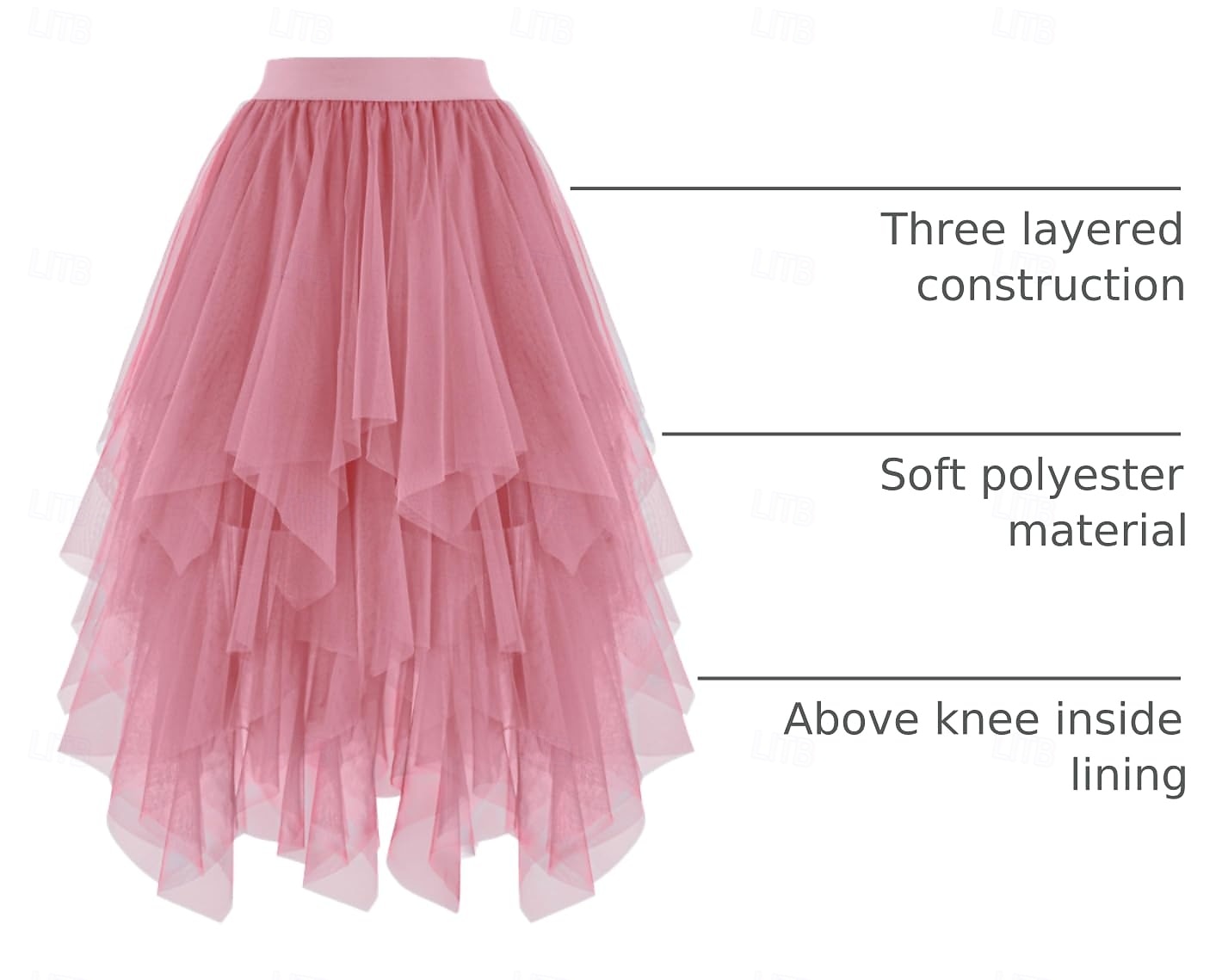 Φανταστική φορεσιά Φούστα από τούλι Ρετρό / Βίντατζ Δεκαετία '80 Πολυεπίπεδο High Low Φουσκωμένος Ενηλίκων Γυναικεία Απόκριες Πάρτι Επίδοση Χορός Μπαλέτο Ντύνομαι 2026 - $24.99 –P1