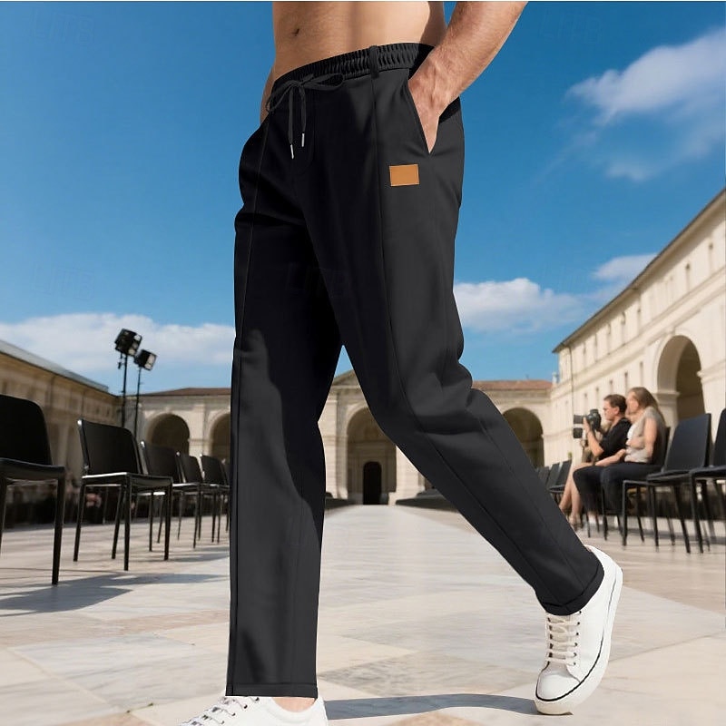 Herren Hose Freizeithose Baggy-Hosen Kordelzug Tasche Elastischer Bund Einfach Komfort Weich Lässig Täglich Outdoor Urlaub Mode Schwarz Armeegrün 2026 - $26.99 –P25