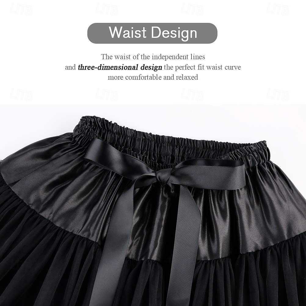 Costume di fantasia Gonna in tulle Gonna tutù Mimo artista Mimo Clown Circo Anni 1950 Anni '80 Stratificato Gonfio Adulti Per donna Halloween Carnevale Feste Performance Danza Balletto Costumi di del 2026 a $30.99 –P4