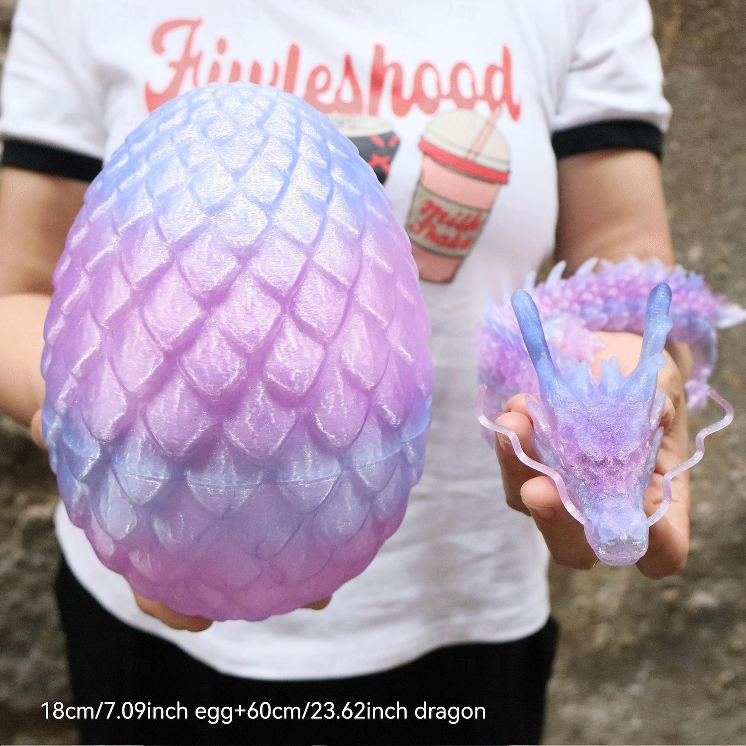 Large 3D Printed Dragon with Easter Egg,Big Articulated Dragon Fidget Home Decor, Desk Pet, Christmas Birthday Gift 2026 - $28.99 –P5