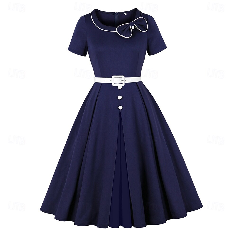 blue rockabilly dress Kate Mesh Blue Custom Maternity Photoshoot Gowns, XL / 37#-Crimson main image 0