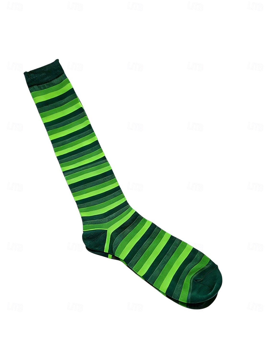 Calcetines de rayas verdes para hombre con diseño de trébol para el Día de San Patricio: perfectos para ocasiones festivas y celebraciones. 2026 - $9.99 –P3