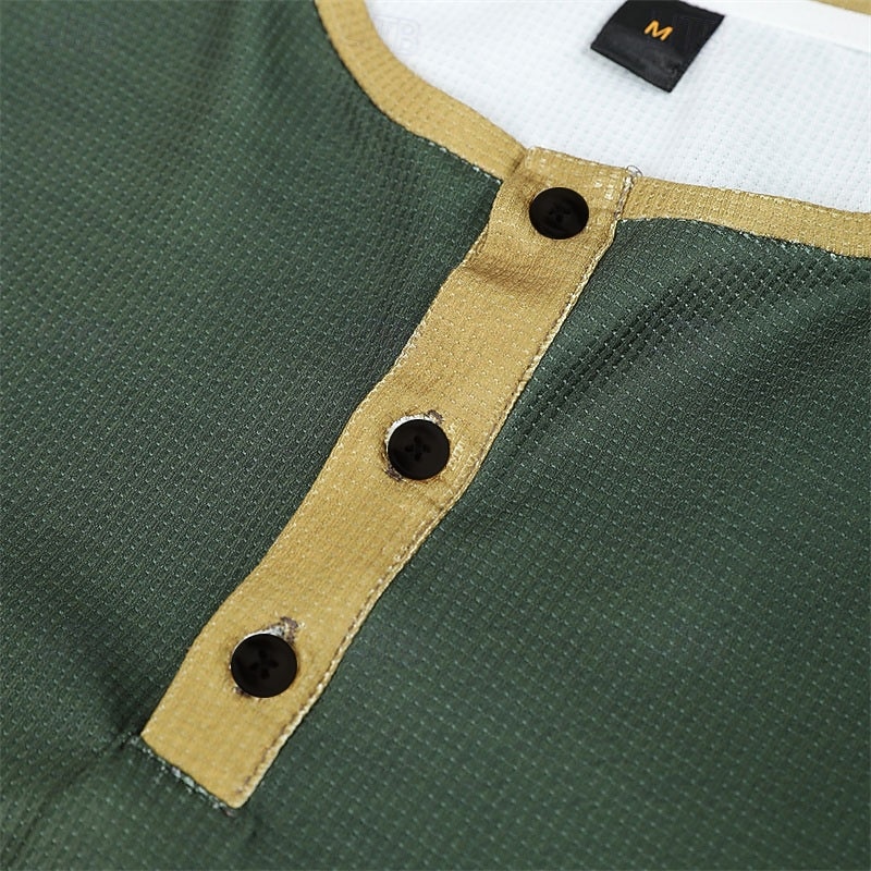 Męskie Graficzny Křížky Jezus Koszula Henley T-shirt waflowy Długi rękaw Druk 3D Designerskie Prosty Codzienny Sporty na świeżym powietrzu Święto Festiwal Wiosna i jesień Czarny Biały Brązowy Zielony 2026 - $24.99 –P8