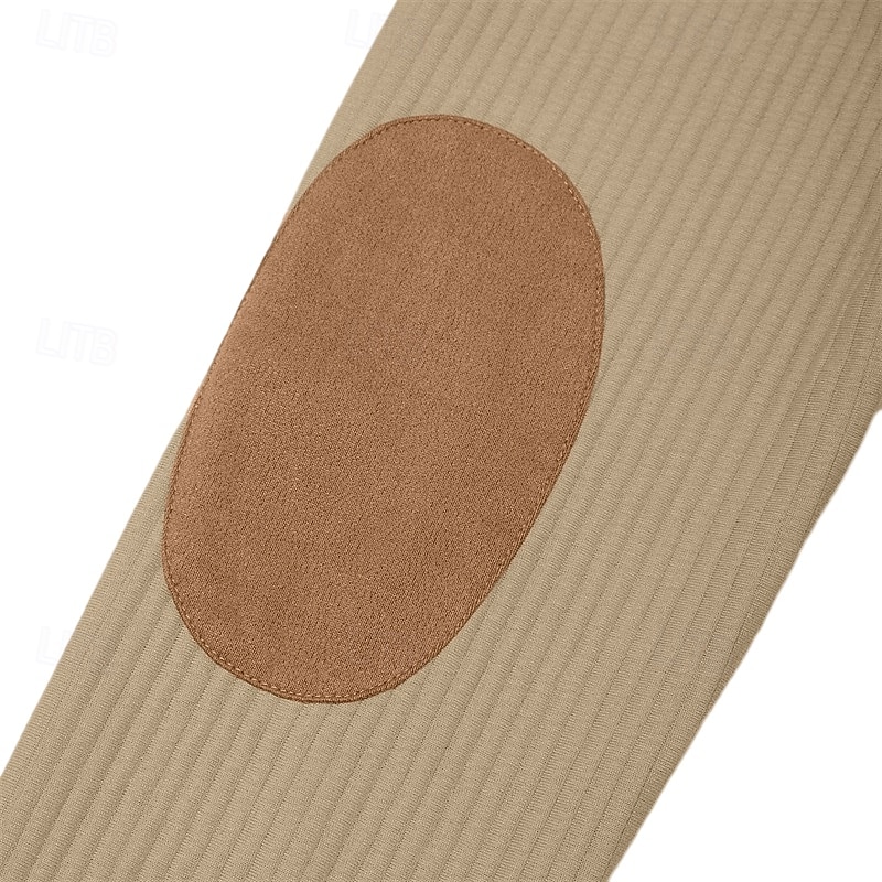 Voor heren Sweatshirt Stoppen Hoodie met knoopsluiting Geribbeld breisel Leger Groen Bordeaux Marineblauw Khaki Polo kraag Effen Lapwerk Kleurenblok Met Textuur Sport & Outdoor Casual Dagelijks 2026 - $28.99 –P7