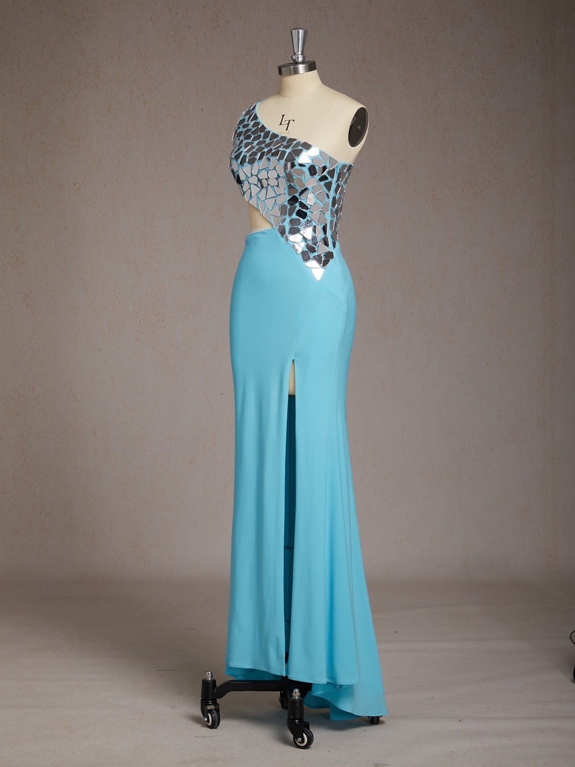 Sheath Column Sweep Brush Train Asymmetrical Prom Dress Beaded Eembroidered Party Dress Wedding Guest Dresses Party Glittering Sleeveless One Shoulder Prom Wedding with Sequin 2026 - $183.99 –P6