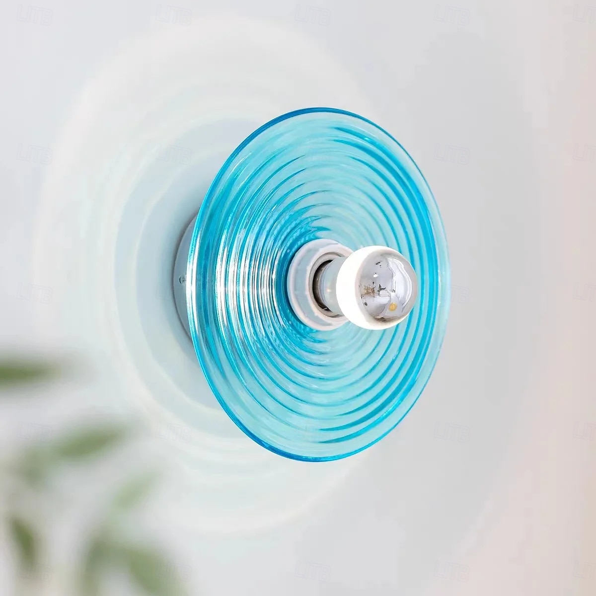 Lampă de perete rotundă din sticlă cu 1 bec, model modern Art Deco, pentru dormitor 2026 - $149.99 –P9