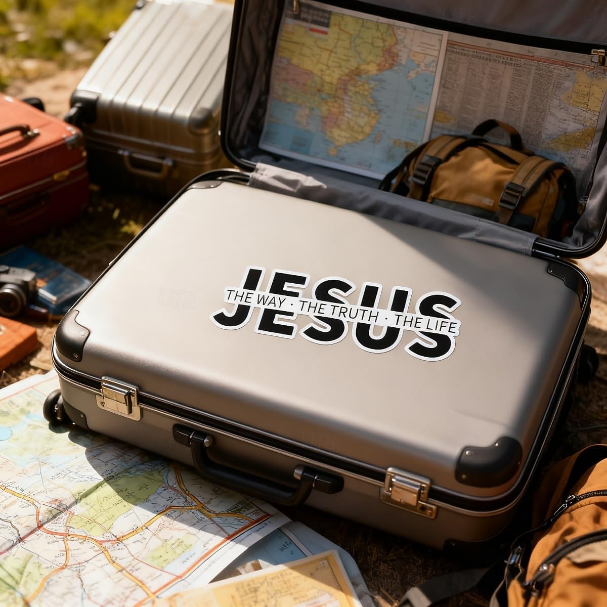 5 st Jesus - vägen, sanningen, livet kristna vinyldekaler, inspirerande bibelvers vattentäta avtagbara klistermärken, trosbilklistermärken för bilar, lastbilar, bärbara datorer, kristna gåvor 2026 - $16.99 –P4