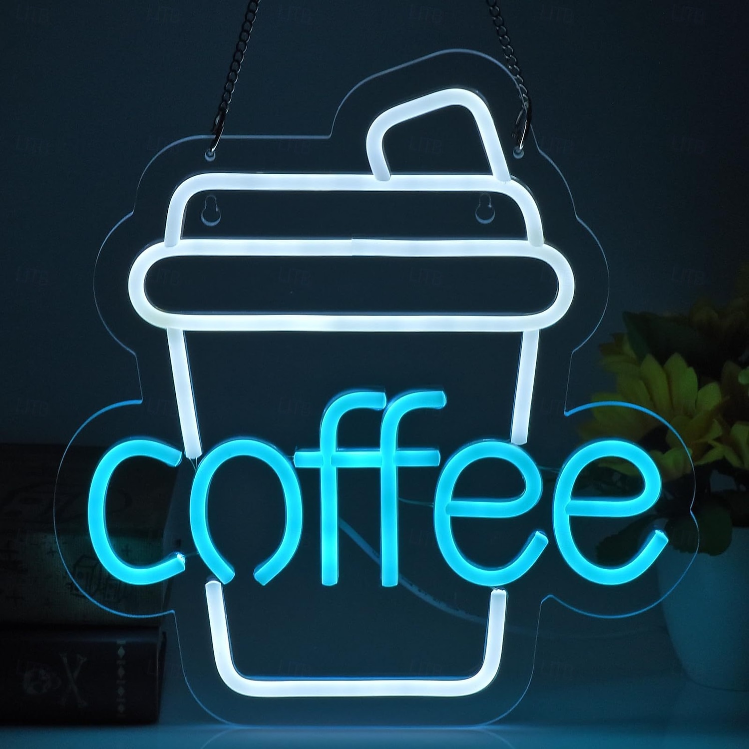Enseigne lumineuse LED néon café, dimmable, alimentée par USB, colorée, pour intérieur chambre, restaurant, café, mur, créative, en forme d'alphabet, décorative. de 2026 ? $28.99 –P10