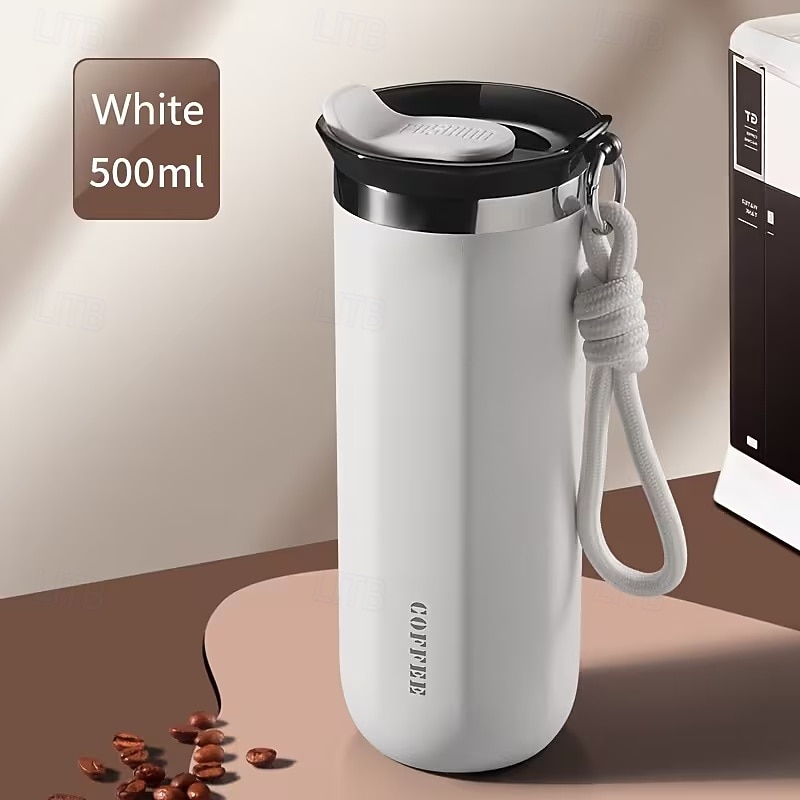 Mug isotherme en acier inoxydable de 350 ml et 500 ml – étanche, réutilisable et avec couvercle, convient aux boissons chaudes et froides, cadeau idéal pour hommes et femmes, cadeau parfait pour les de 2026 ? $16.99 –P17