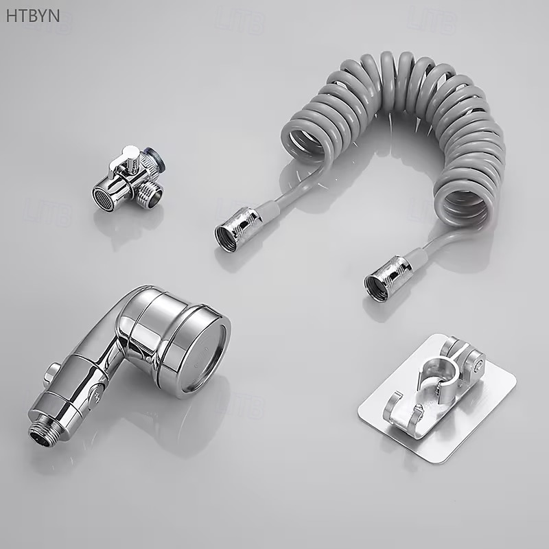 Handheld Shower Head with Adjustable Spray - 304 Stainless Steel Bathroom Faucet Extension, Detachable Hose for Bathtub & Sink, Ergonomic Design for Comfortable Bathing, Durable & Easy to Clean 2026 - $16.99 –P4