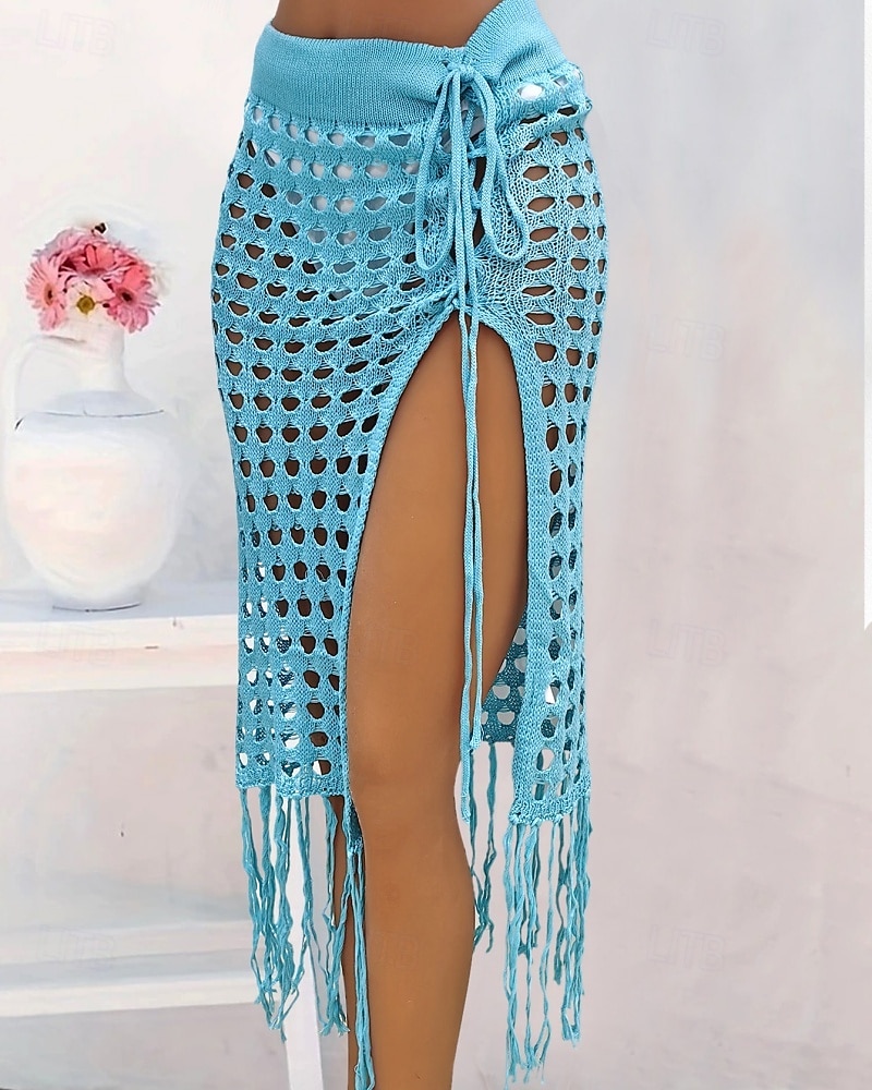 Mujer Bañadores Tapadera Vestido de Baño Falda Traje de baño Cortado Vacaciones Ropa de playa Color sólido Sin Mangas Trajes de baño 2026 - $25.99 –P20