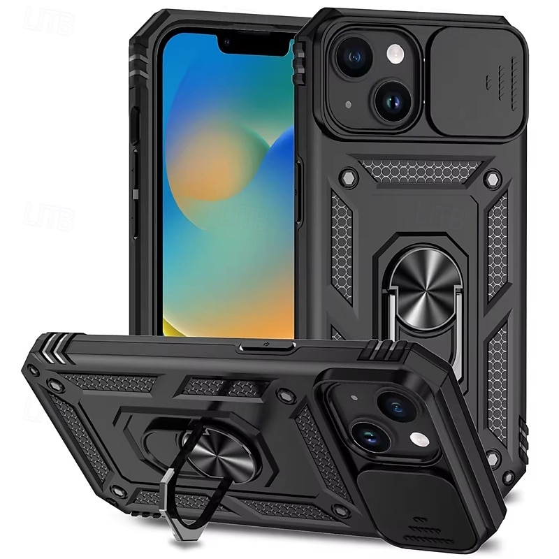 telefon Maska Pentru iPhone 17 Pro Max 17 Air 16 15 14 Pro Max Plus 16e Capac Spate rezista Detașabil Anti Șoc armură PC MetalPistol 2026 - $12.99 –P1
