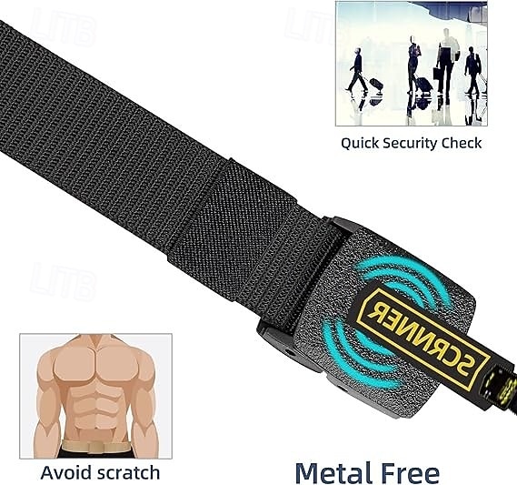 Centură tactică din nailon cu cataramă nemetalică și nemagnetică, pachet de 6, cu cataramă din plastic și chingă din pânză fără metal, potrivită pentru utilizare în exterior 2026 - ZAR R354.2 –P3