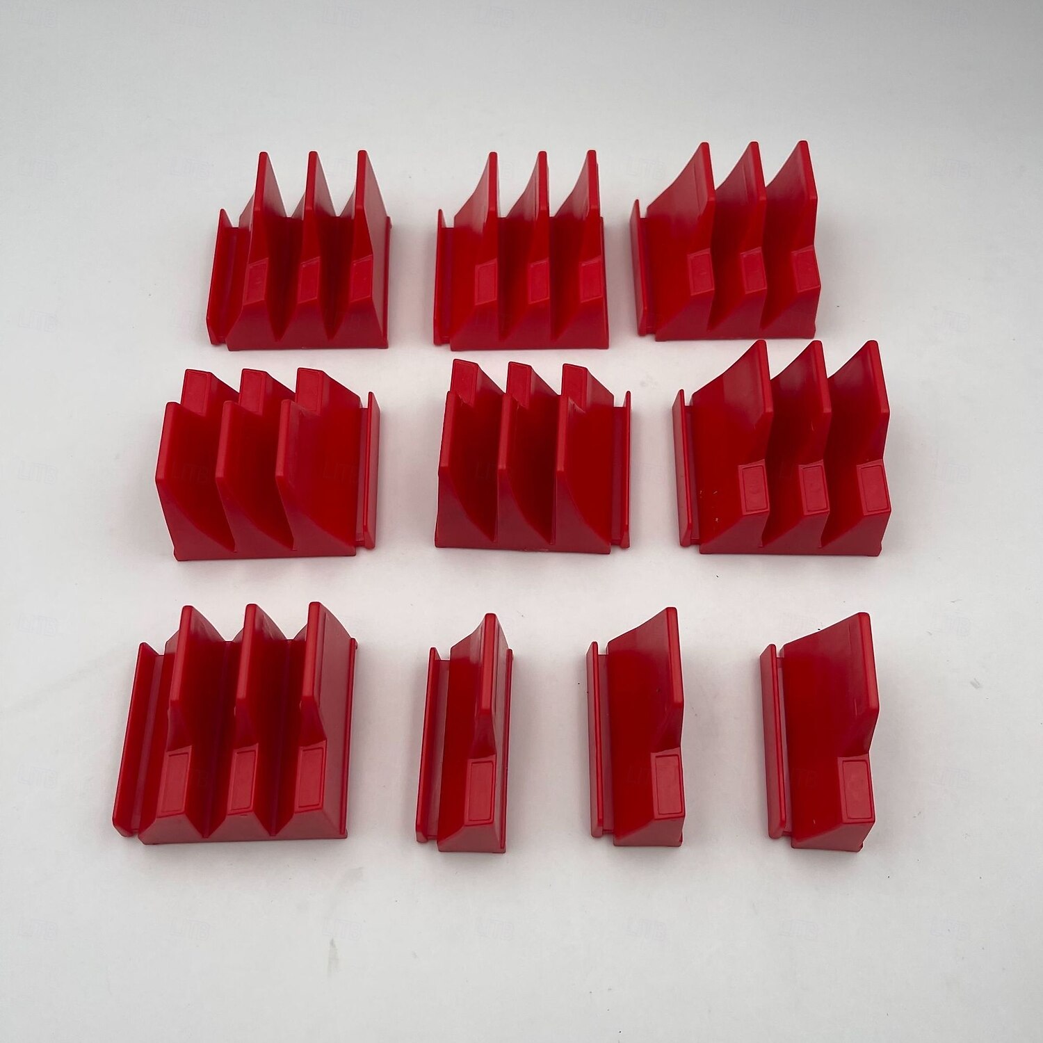 Набор магнитных шестигранных ключей — профессиональный модульный ящик для инструментов, прочный полипропиленовый материал, вертикальный органайзер для инструментов с 23 отделениями, черно-красный, 2026 - $16.99 –P19