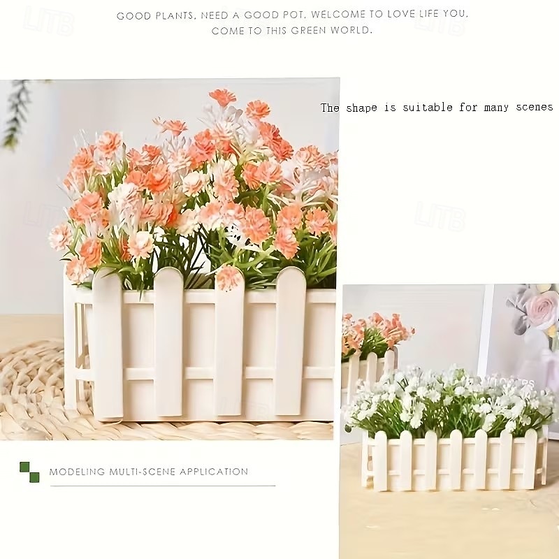 Lot de 2 jardinières en plastique pour clôture, pots de fleurs miniatures décoratifs, accessoires de jardin créatifs pour bonsaïs, fleurs artificielles, décoration intérieure et de table de 2026 ? $13.99 –P7