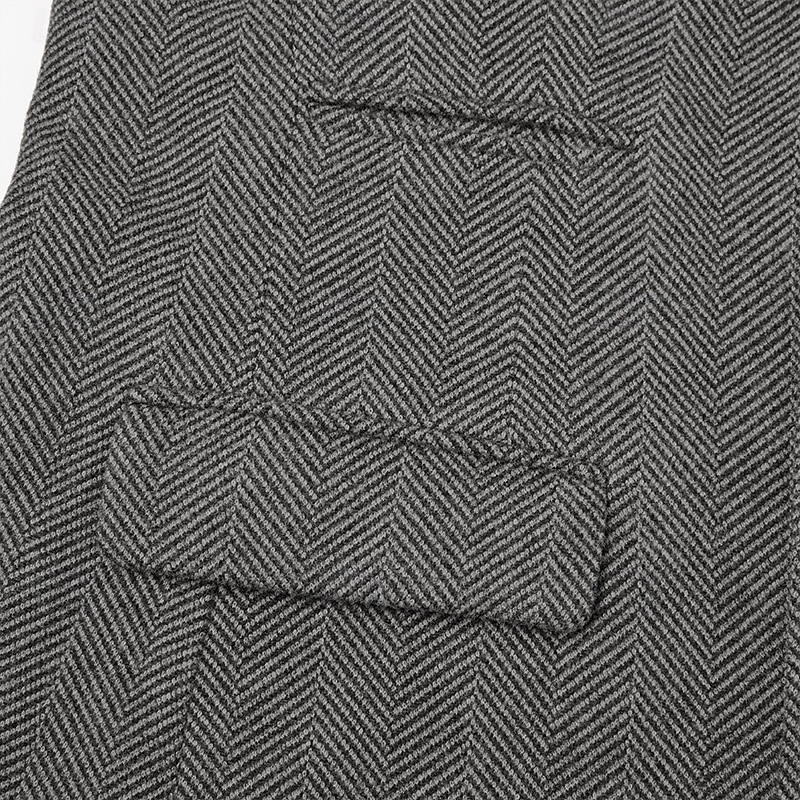 Blazer da uomo in tweed a spina di pesce – giacca sportiva slim fit vintage, monopetto a 2 bottoni, business casual, autunno inverno, disponibile in marrone, blu, grigio del 2026 a $79.99 –P15